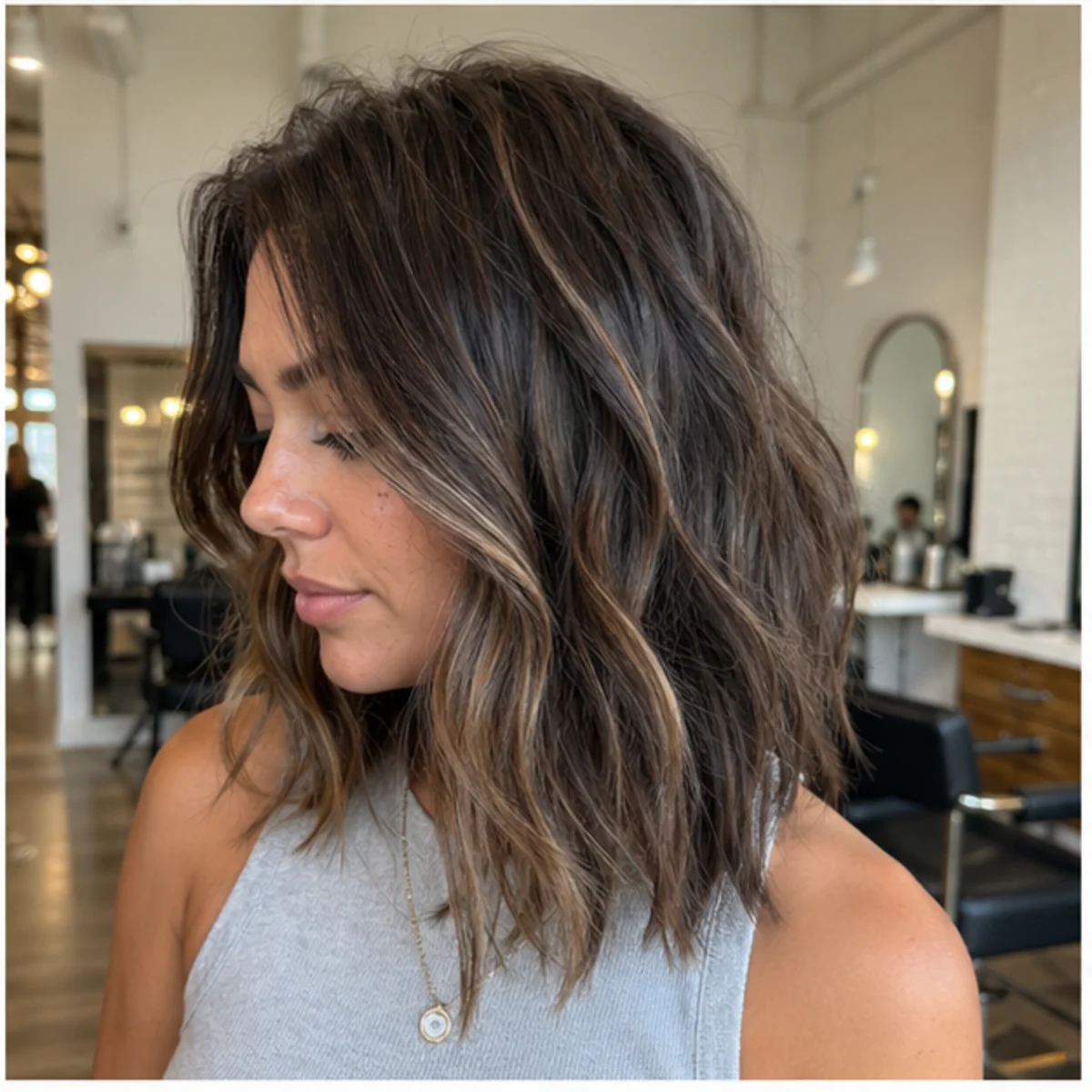 Textured lob with natural movement - demo inspiration image.