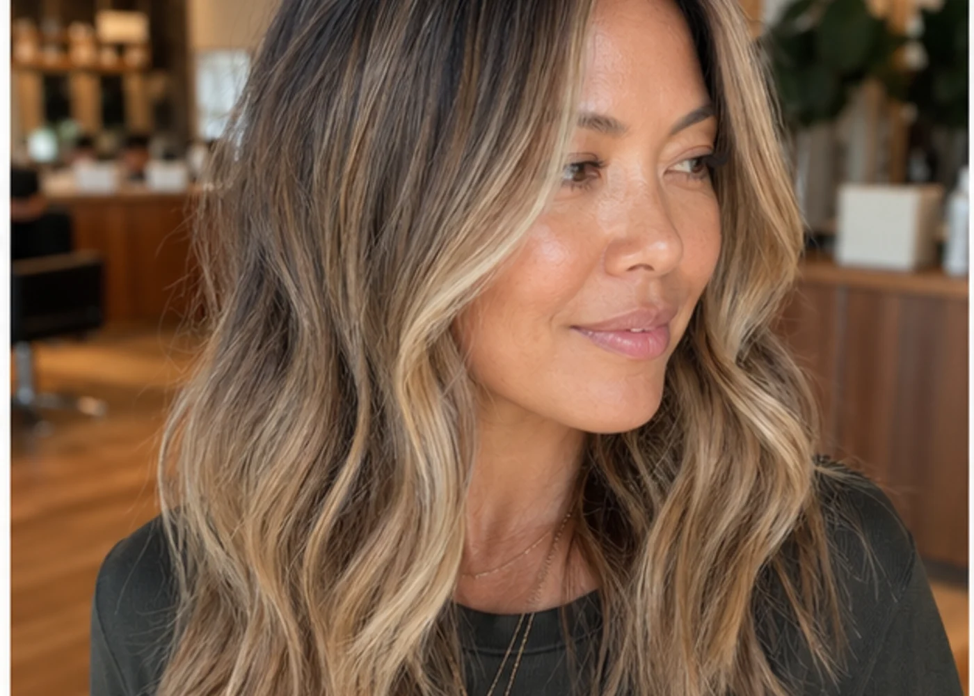 Lived-in blonde balayage inspiration with soft grow-out.